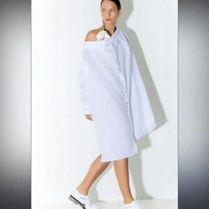 BALOSSSA Shirt Dress Women’s 8 Off the Shoulder in BLACK